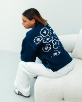 Flower Knit Blue