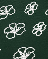 Ribbed Flower Knit Green