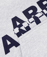 Blue Overlay Hoodie Grey