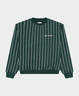 Vertical Lines Crewneck Green