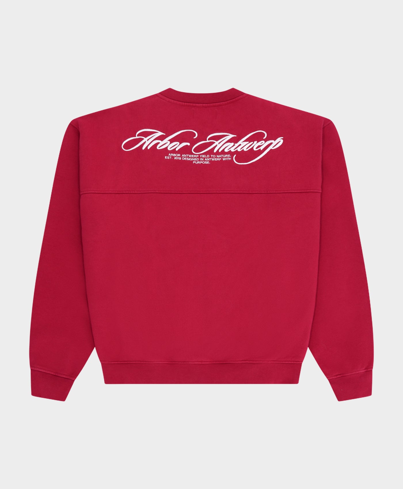 Cursive Crewneck Burgundy