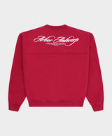Cursive Crewneck Burgundy