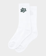 Full Flower Socks White