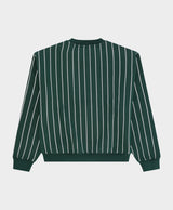 Vertical Lines Crewneck Green