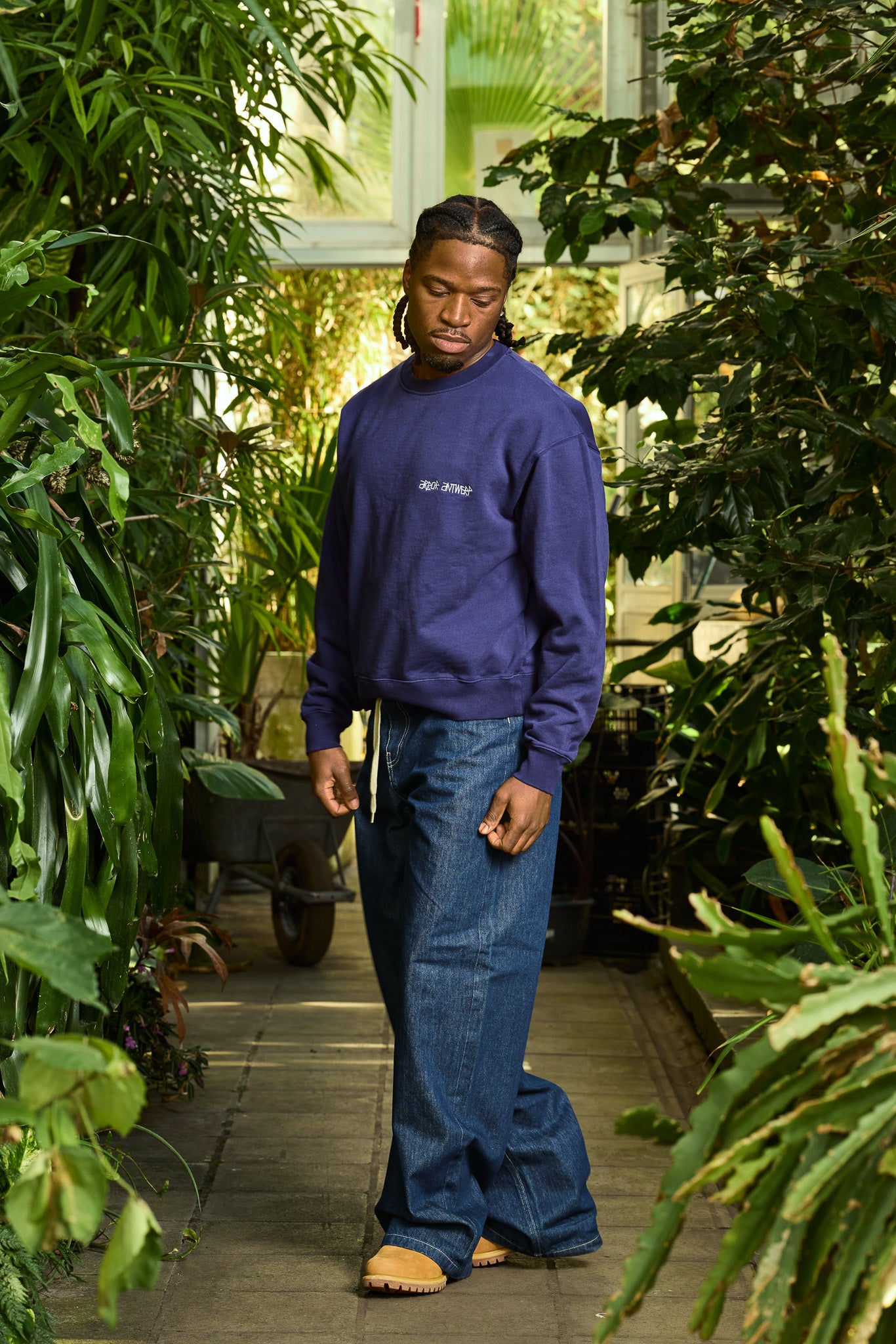 Blossoms Crewneck Blue