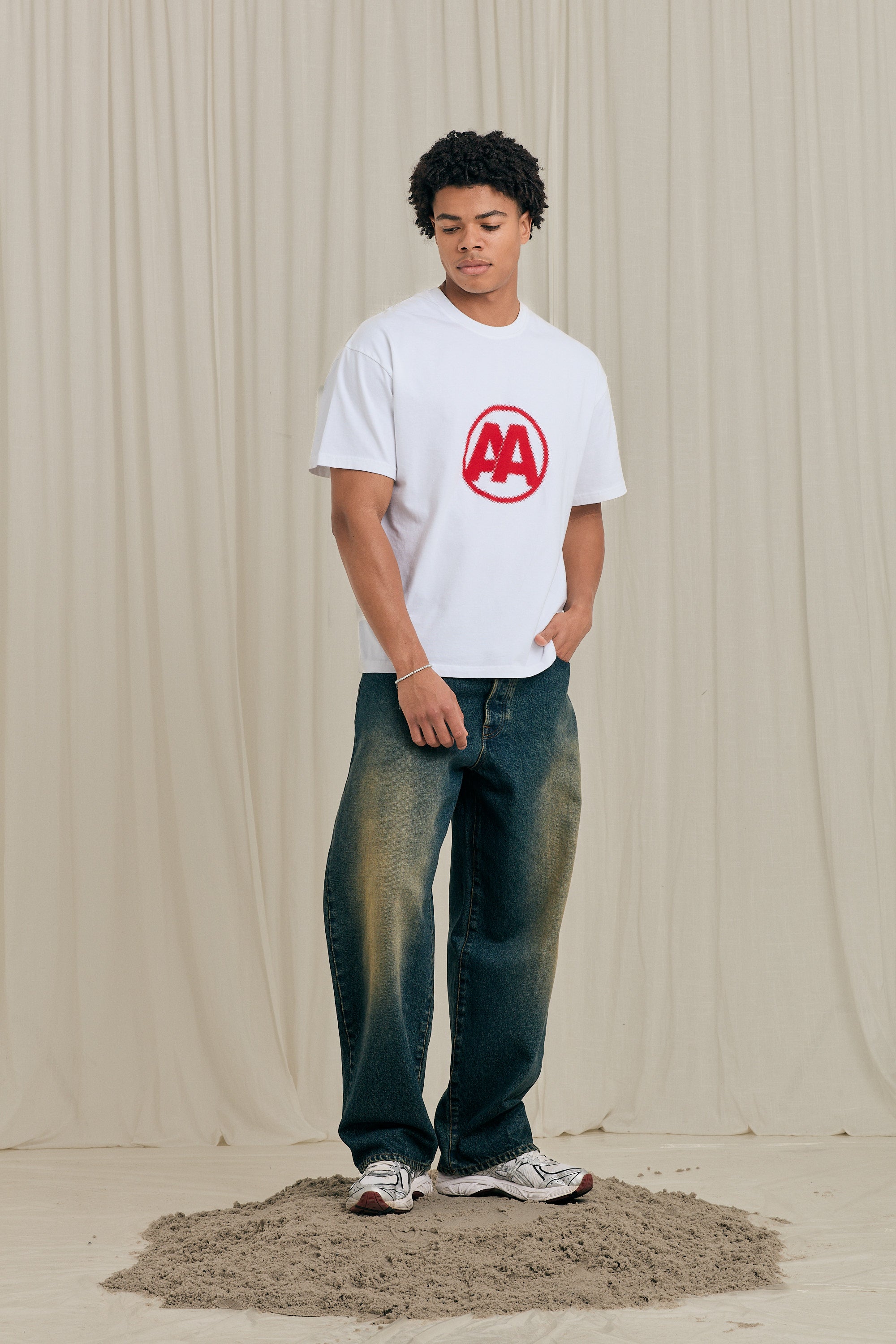 Red AA Halftone Logo T-shirt
