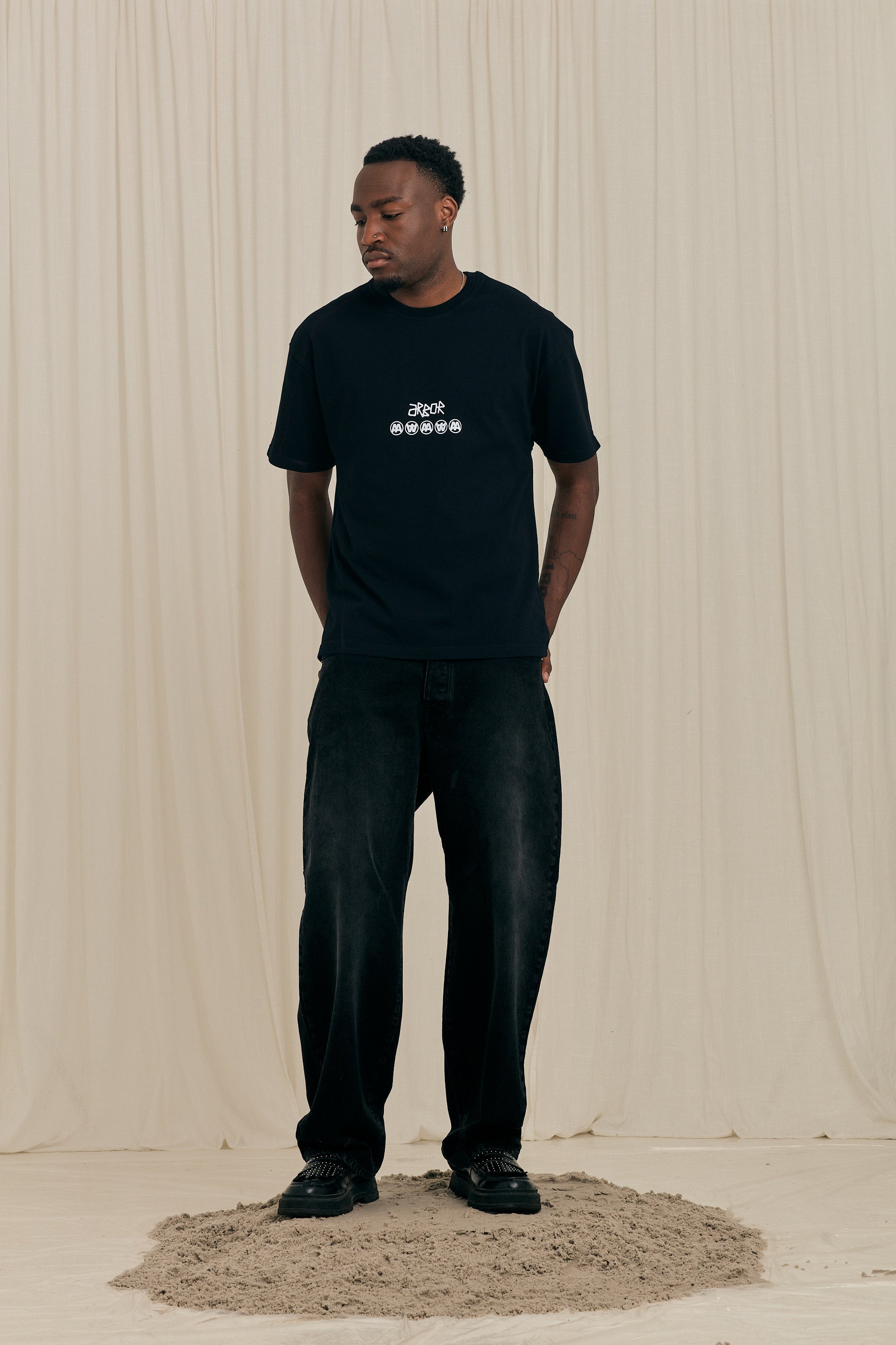 Black AA Arbor Logo T-shirt