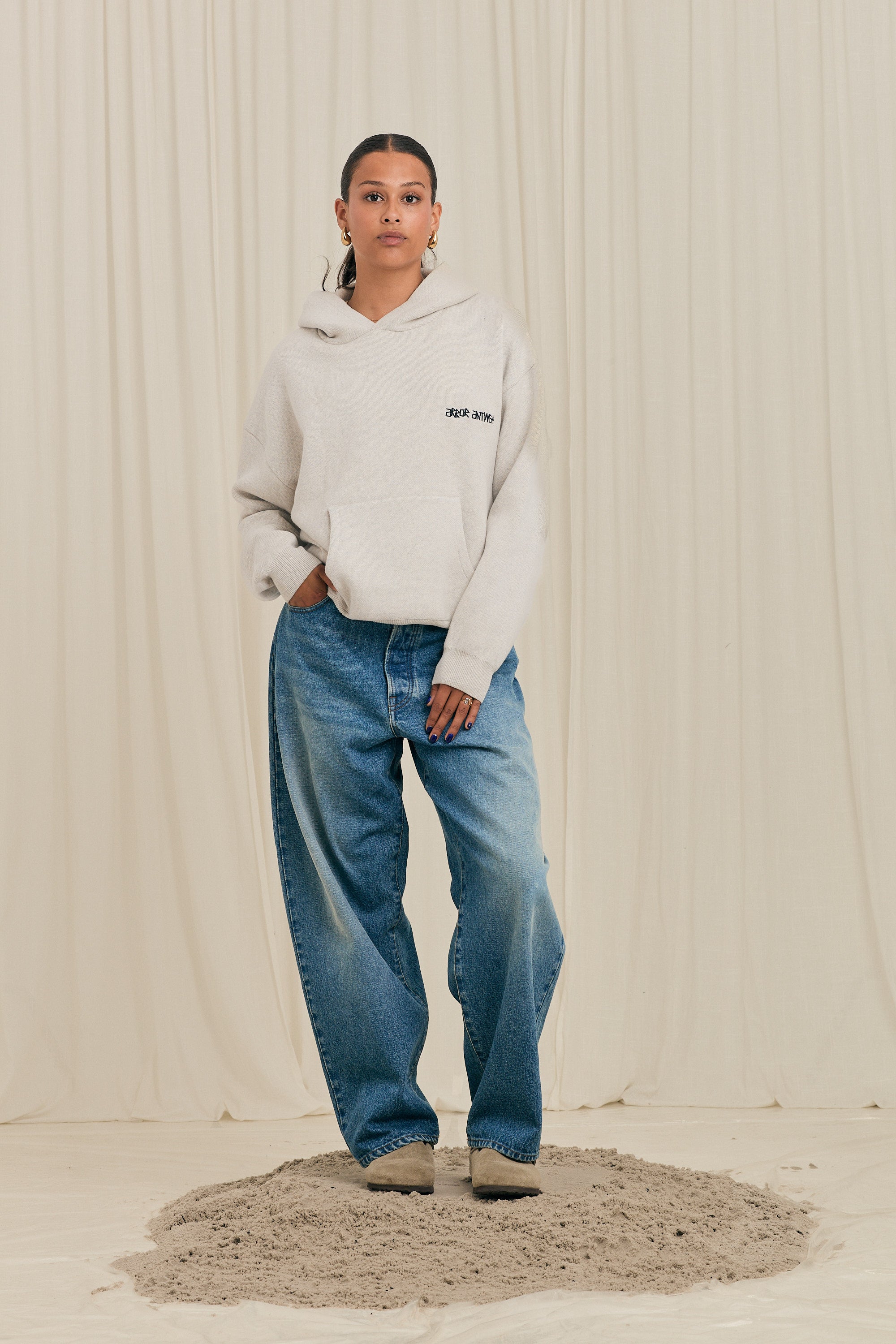 Flower Garden Knitted Hoodie