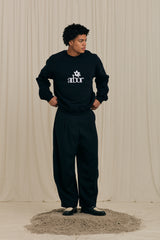 Arbor Flower Black Crewneck