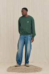 Mini Flower Green Crewneck