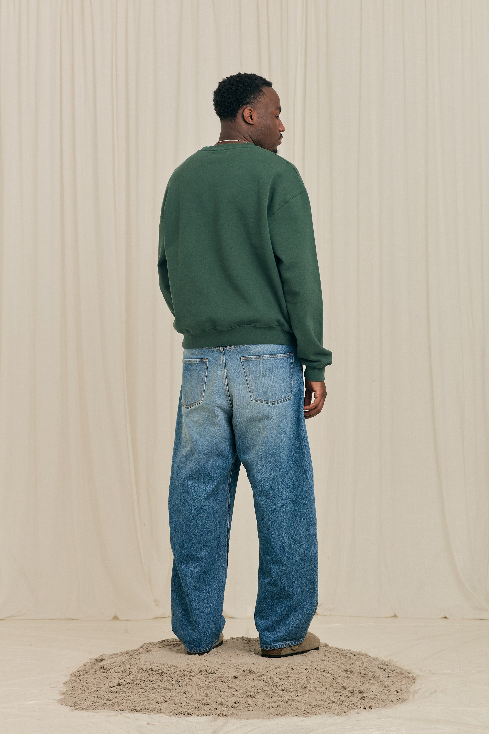 Mini Flower Green Crewneck