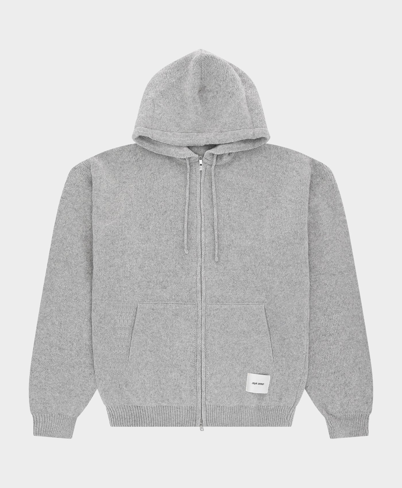 Knitted Zipper Hoodie Melange