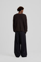 Textured Knit Brown