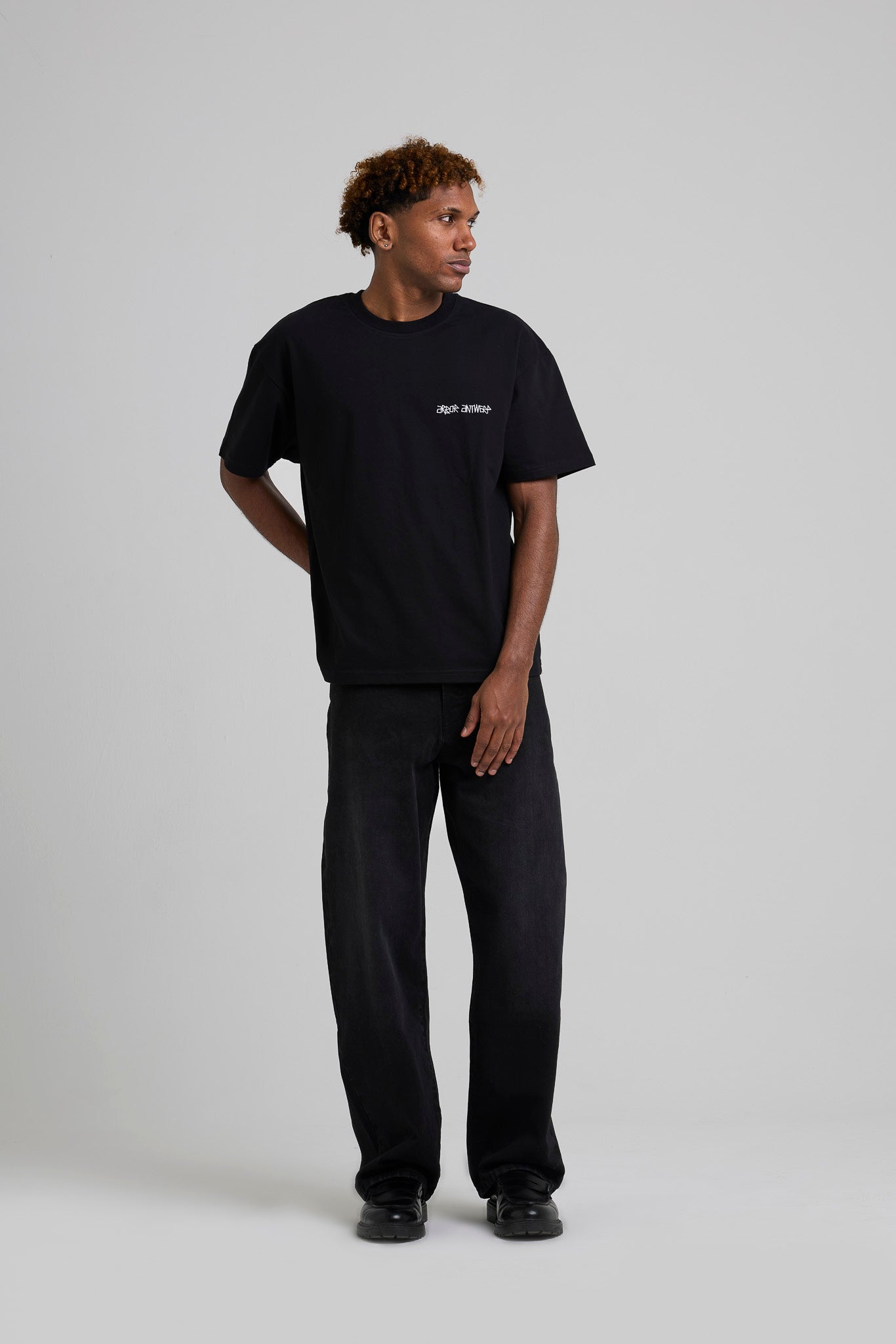 Pixel Flower T-shirt Black