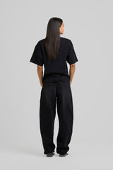 Micro Logo Cropped T-shirt Black
