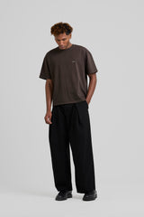 Micro Logo Cropped T-shirt Coffee