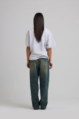 Micro Logo Cropped T-shirt Melange