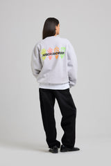Pixel Flower Crewneck Melange