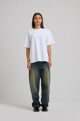Micro Logo Cropped T-shirt White