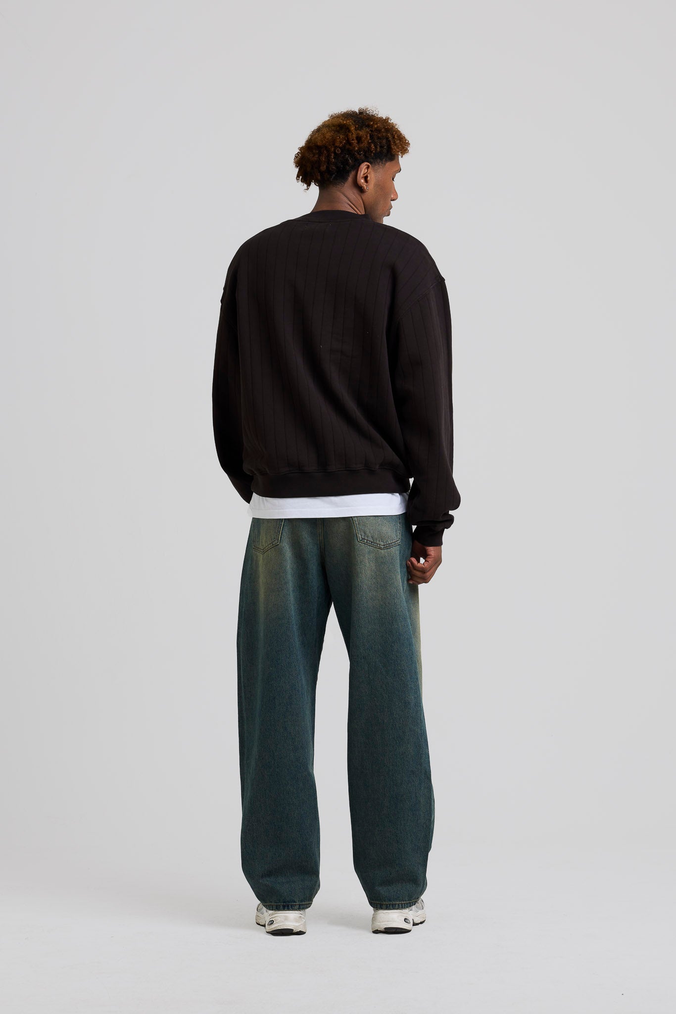 Needle Drop Crewneck Brown