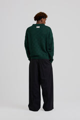 Heart Zip Knit Green