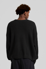 Textured Knit Black