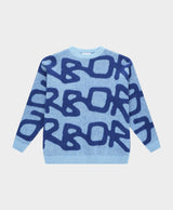Big Logo Arbor Alpaca Knit Blue