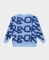 Big Logo Arbor Alpaca Knit Blue