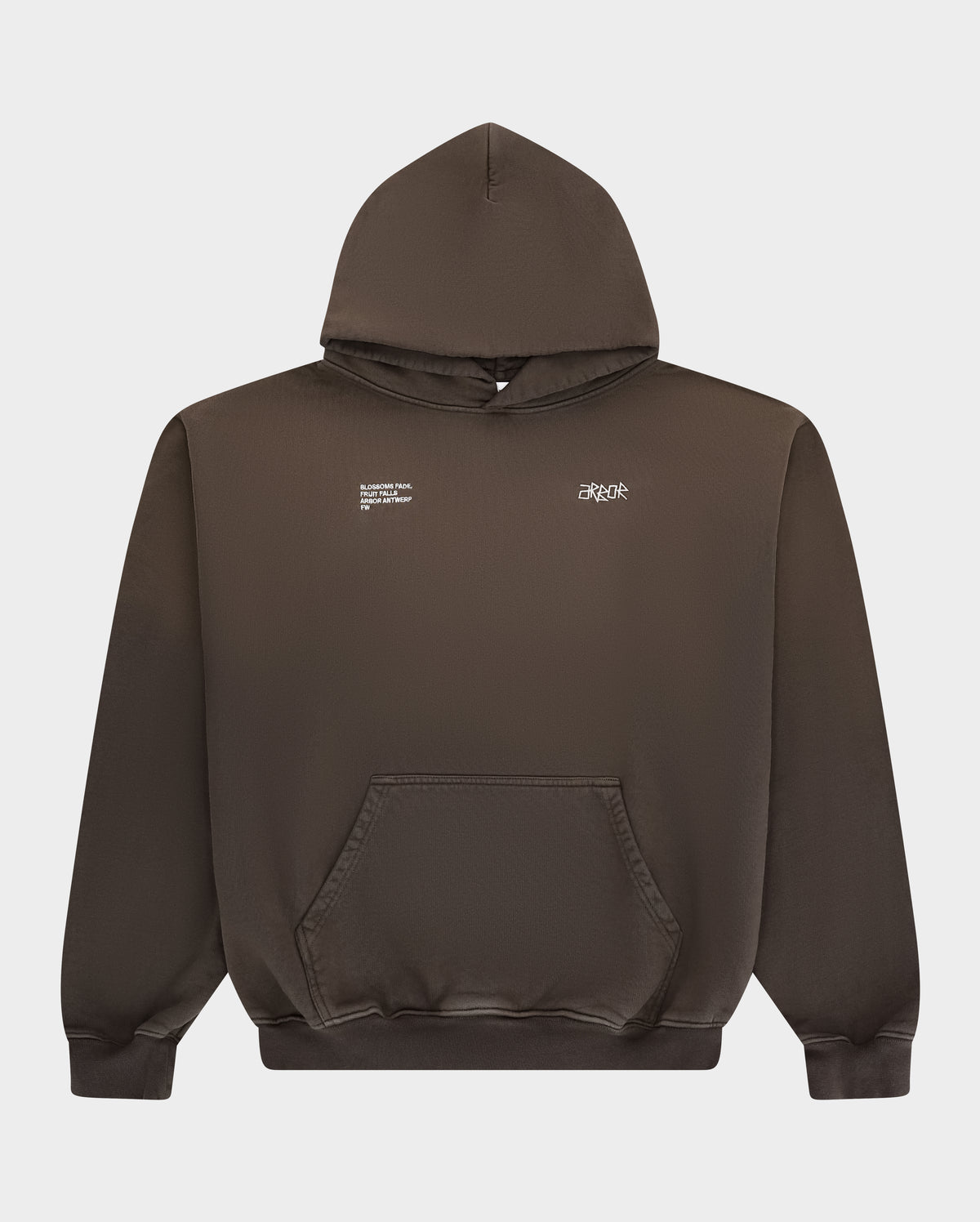 Brown Sunfaded Hoodie – Arbor Antwerp