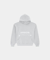 Distressed Logo Hoodie Grey