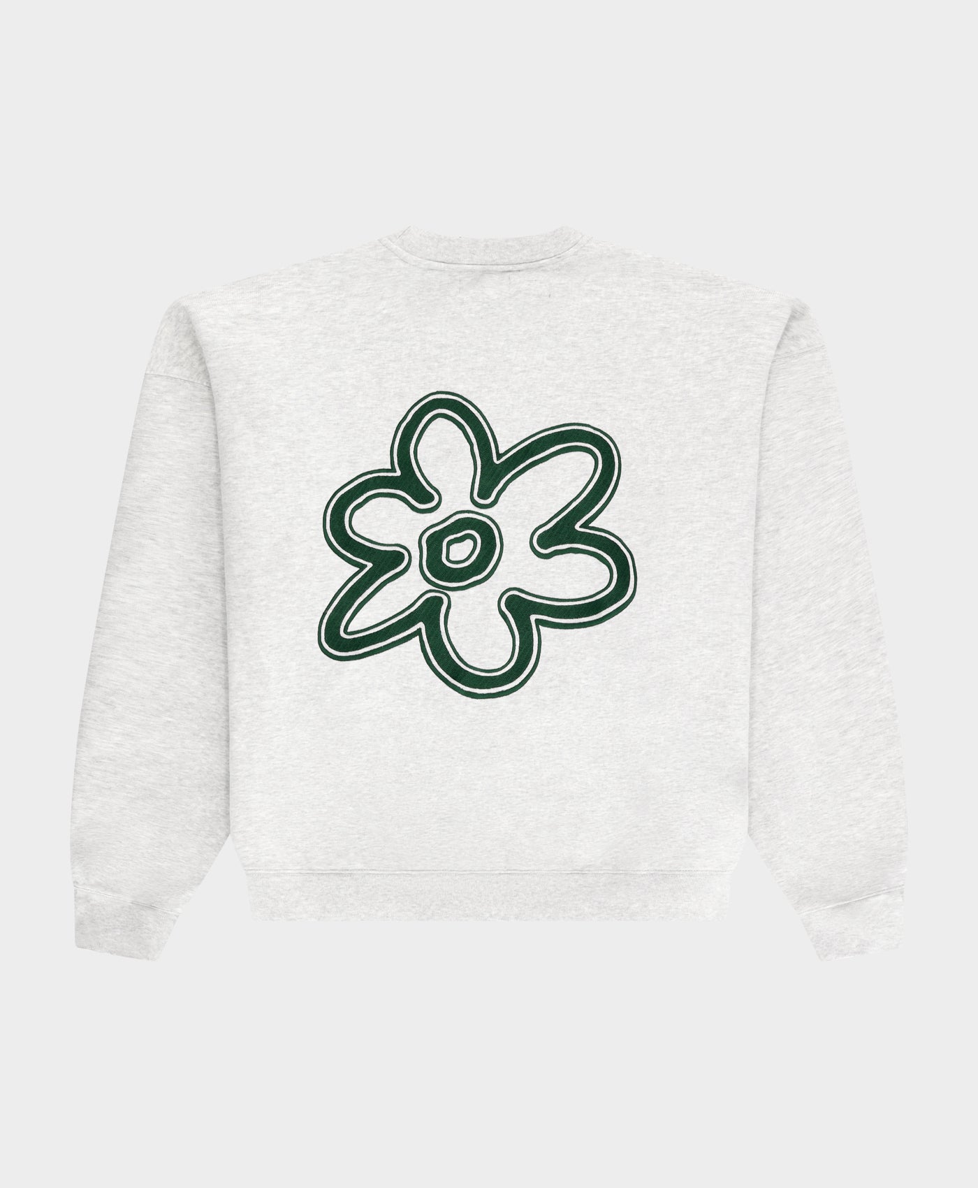 Line Flower Crewneck Melange