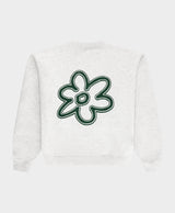 Line Flower Crewneck Melange