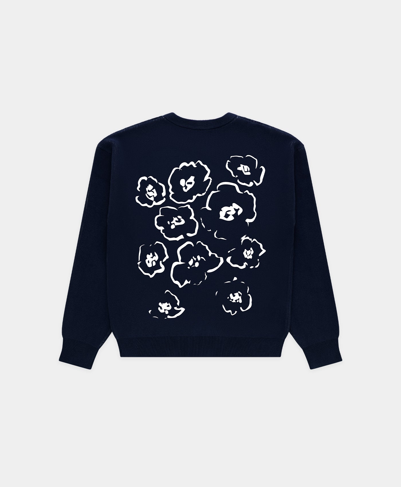 Flower Knit Navy