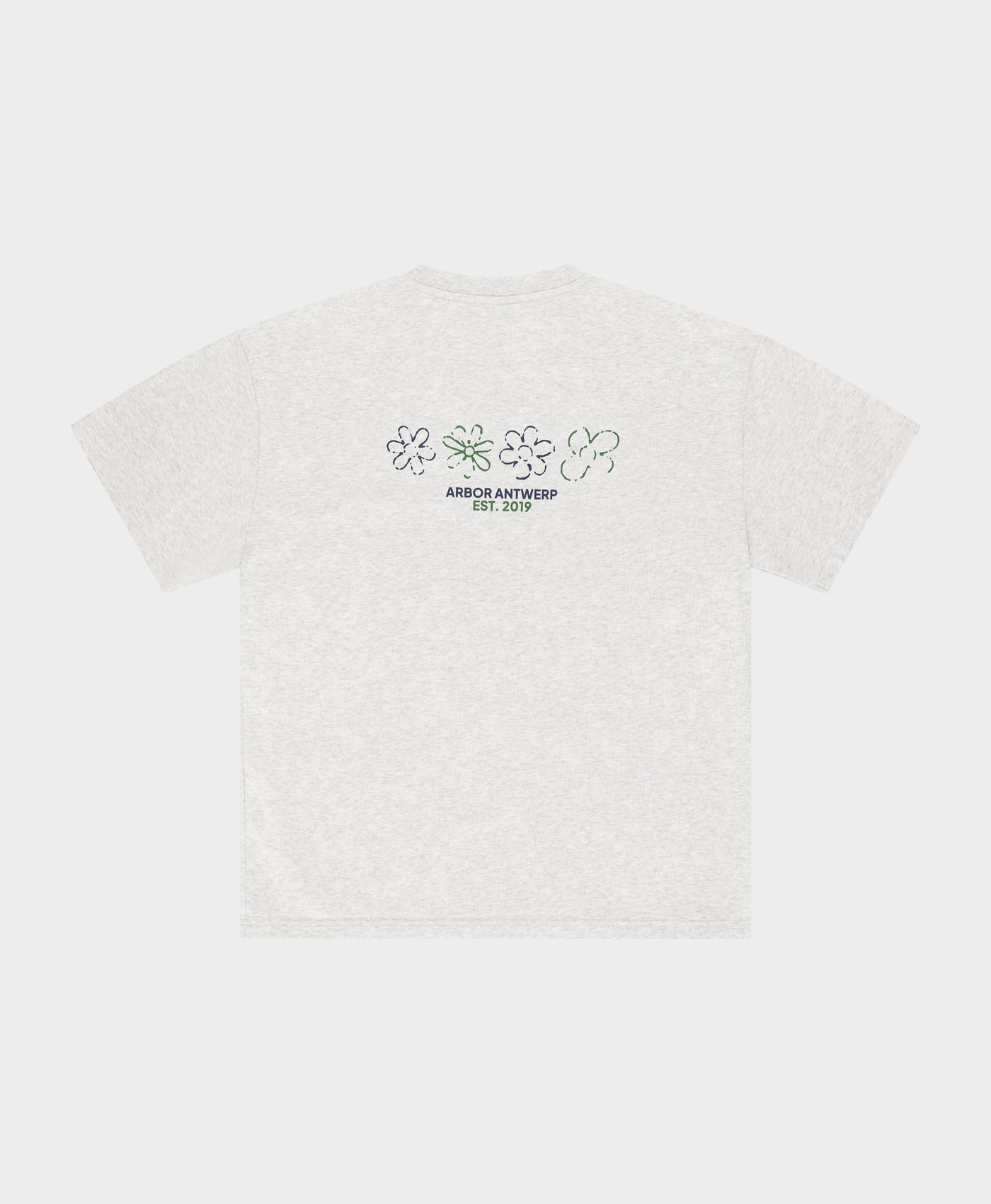 Flower Quartet T-shirt Blue