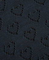 Heart Pattern Knit Blue