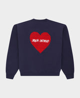 Heartwork Crewneck Blue