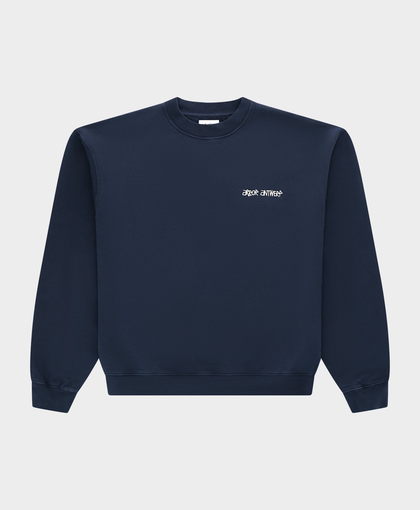 Line Flower Crewneck Blue
