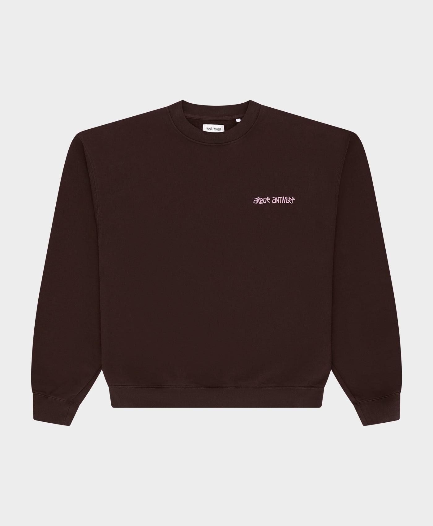 Line Flower Crewneck Brown