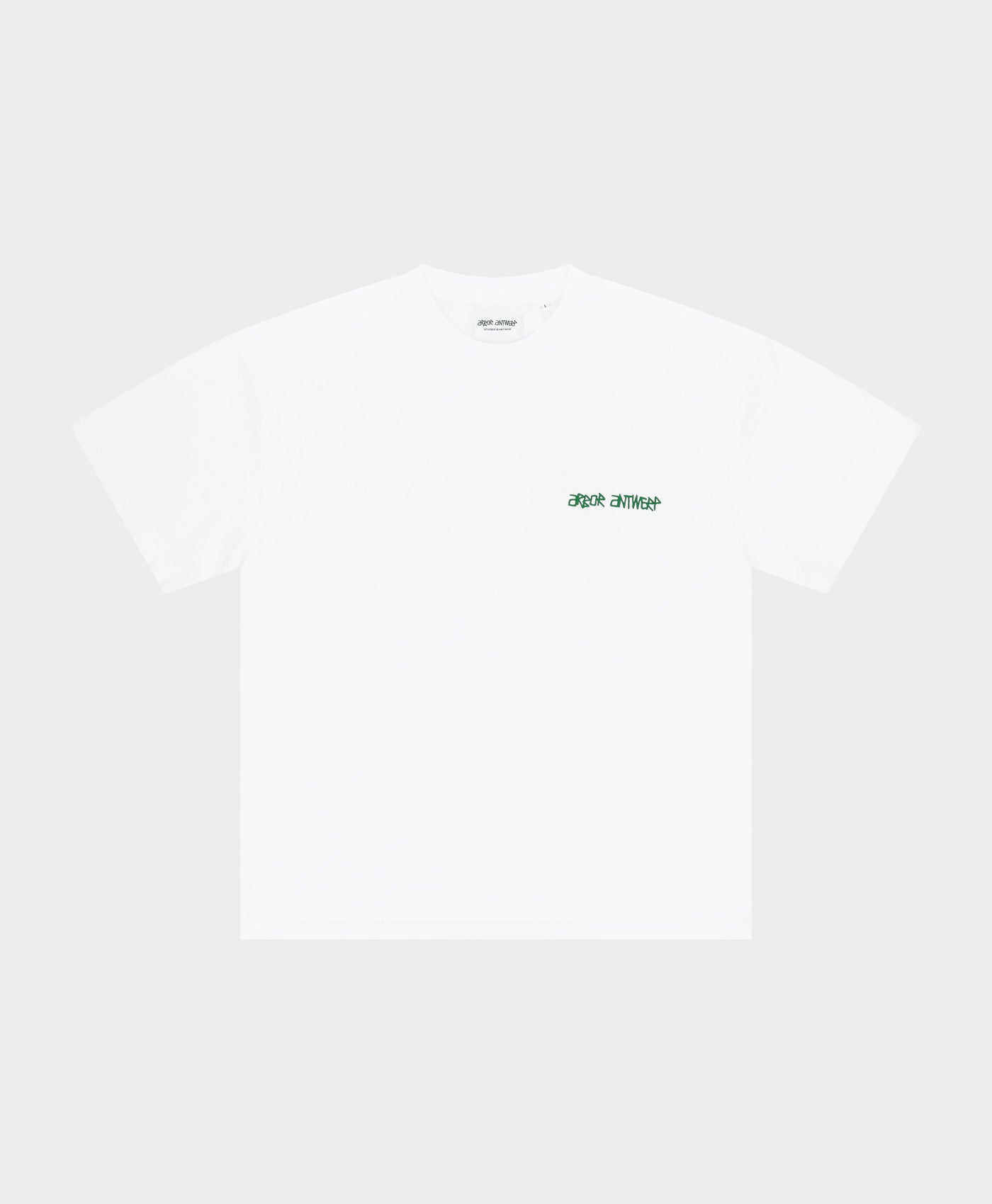 Line Flower T-shirt Green