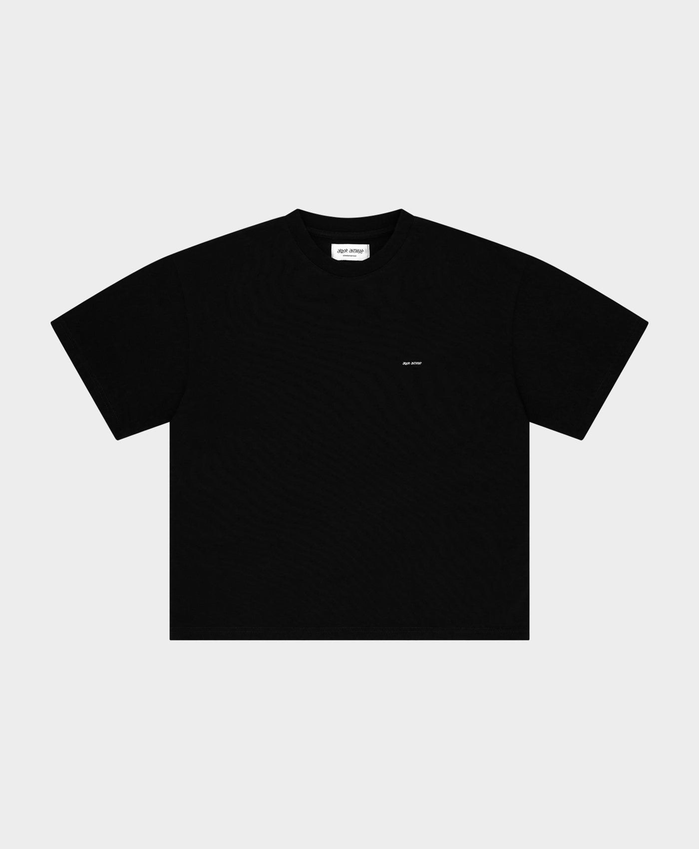 Micro Logo Cropped T-shirt Black