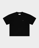 Micro Logo Cropped T-shirt Black