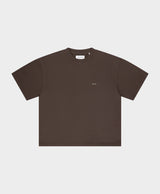 Micro Logo Cropped T-shirt Coffee