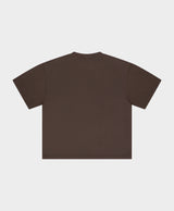 Micro Logo Cropped T-shirt Coffee