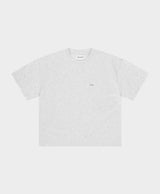 Micro Logo Cropped T-shirt Melange