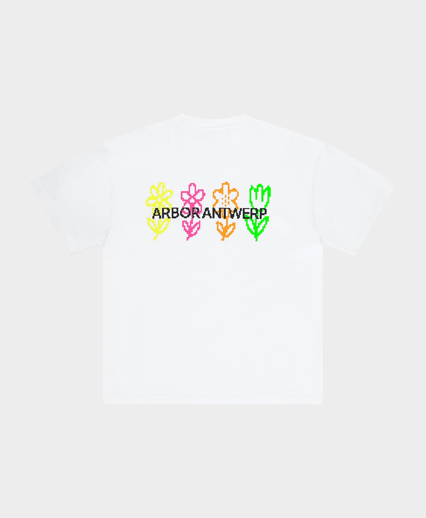 Pixel Flower T-shirt White