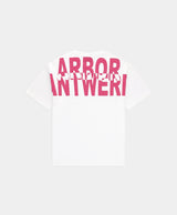 Pink Overlay Shirt White