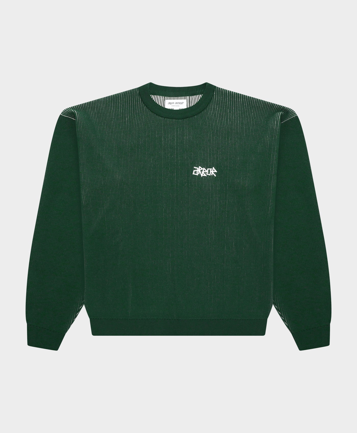 Ribbed Flower Knit Green