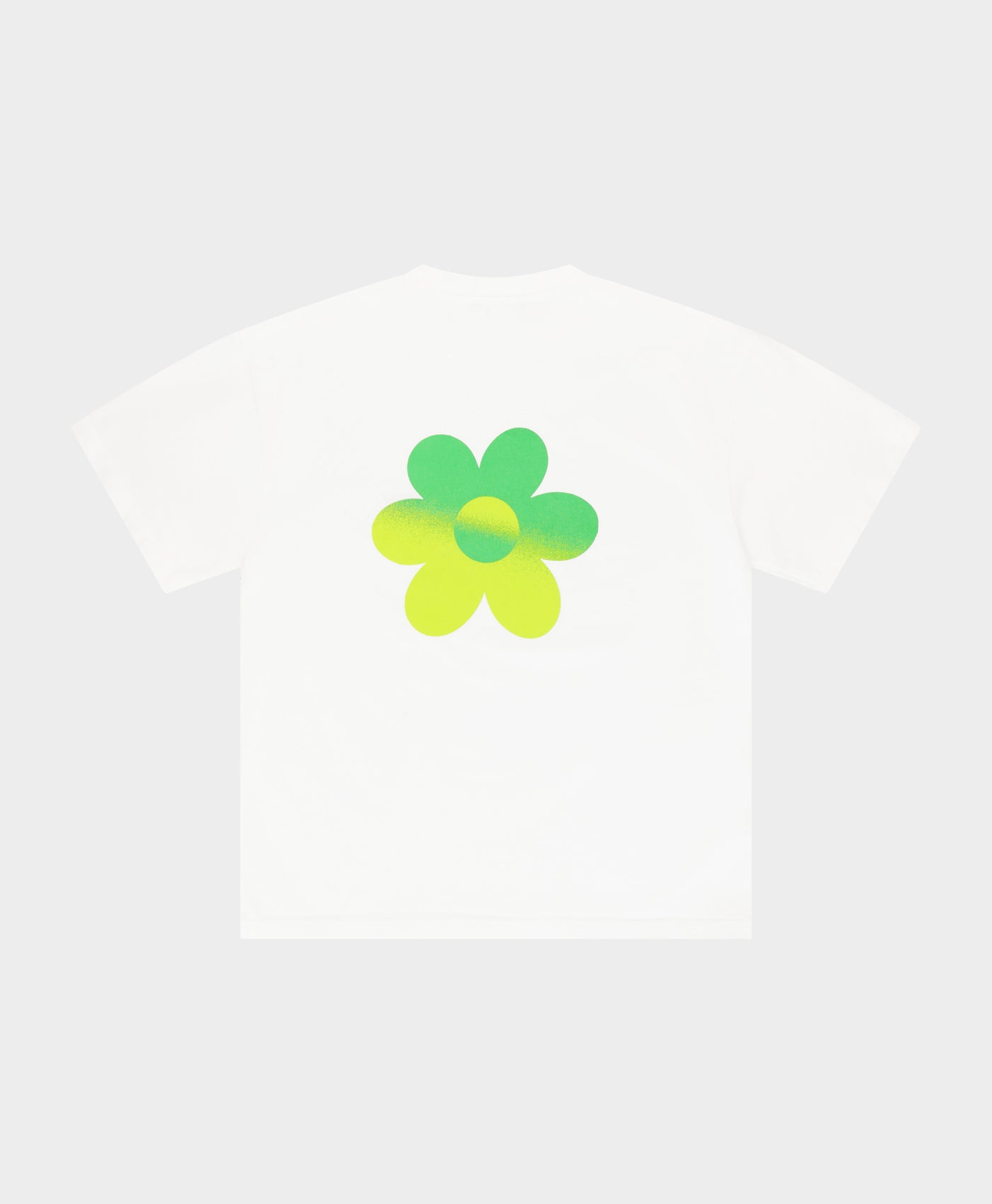 Two-Tone Flower T-shirt Green