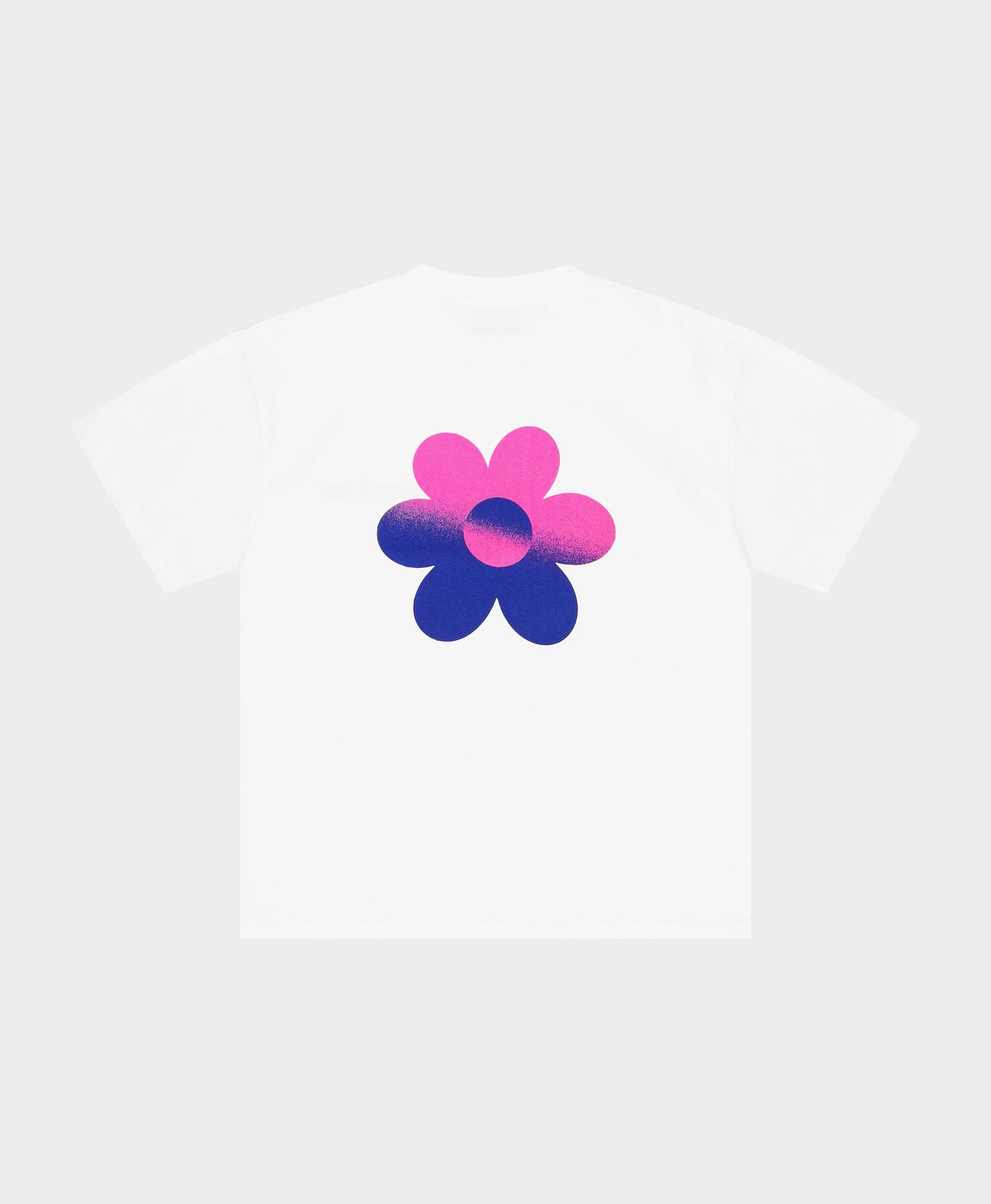Two-Tone Flower T-shirt Purple