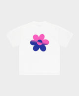 Two-Tone Flower T-shirt Purple